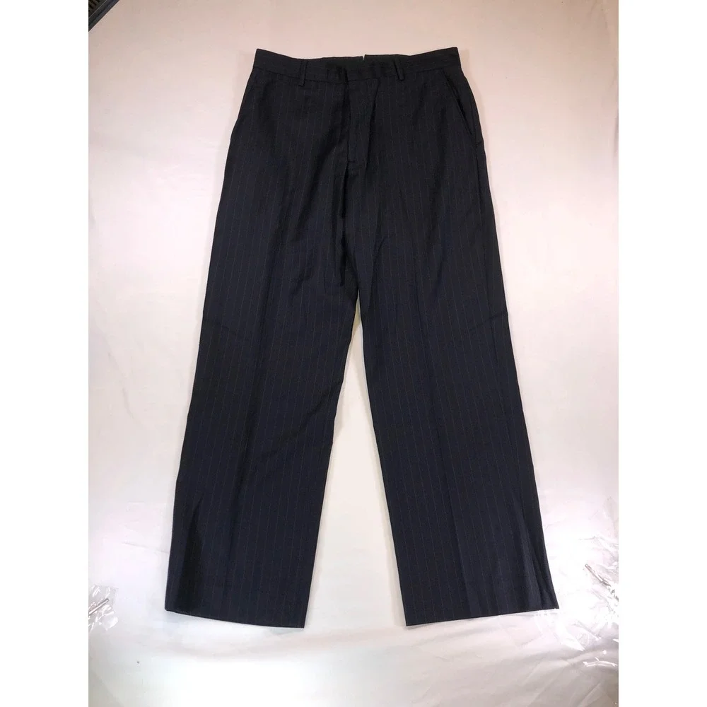 Banana Republic Modern Suit Navy Blue Pinstripe 100% Wool 32x30 Mens 2 Piece